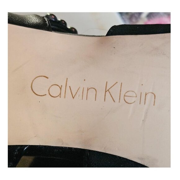 Calvin Klein Heeled Slides - Picture 13 of 15